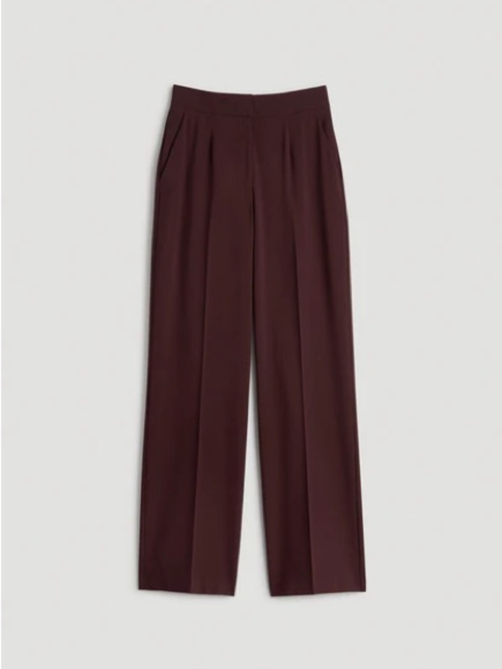 American Tall Flat Front Wide Leg Dress Pants for Tall Women Sz 12